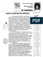 In Cammino: Quali Le Nostre Sicurezze?