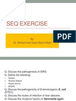Seq Exercise: By: Dr. Mohammad Saad Abdul-Majid