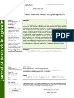 Factors Affecting Agricultural Sustainable Activities Among Wheat Producers