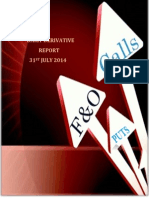 Derivative Report 31 July 2014