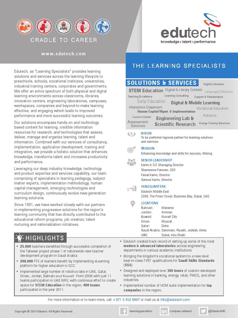 Edutech The Learning Specialists | PDF | Expert | Learning