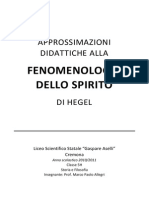 Approssimazioni Didattiche Alla Fenomenologia Dello Spirito Di Hegel