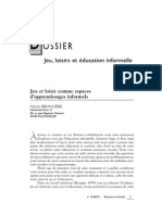 Jeu Et Education Informelle