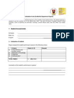 Industrail Training Form