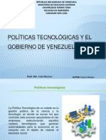 Políticas Tecnológicas y El Gobierno de Venezuela