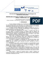 TAXA DE SECAGEM DA MADEIRA DE Pinus Elliottii Engelm. DE DIFERENTES ESPESSURAS PDF