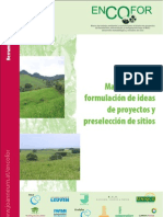 Manual Formulacion Ideas de Proyectos y Preseleccion de Sitios