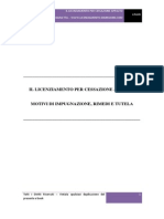 Il Licenziamento Per Cessazione Appalto. Motivi Di Impugnazione, Rimedi e Tutela