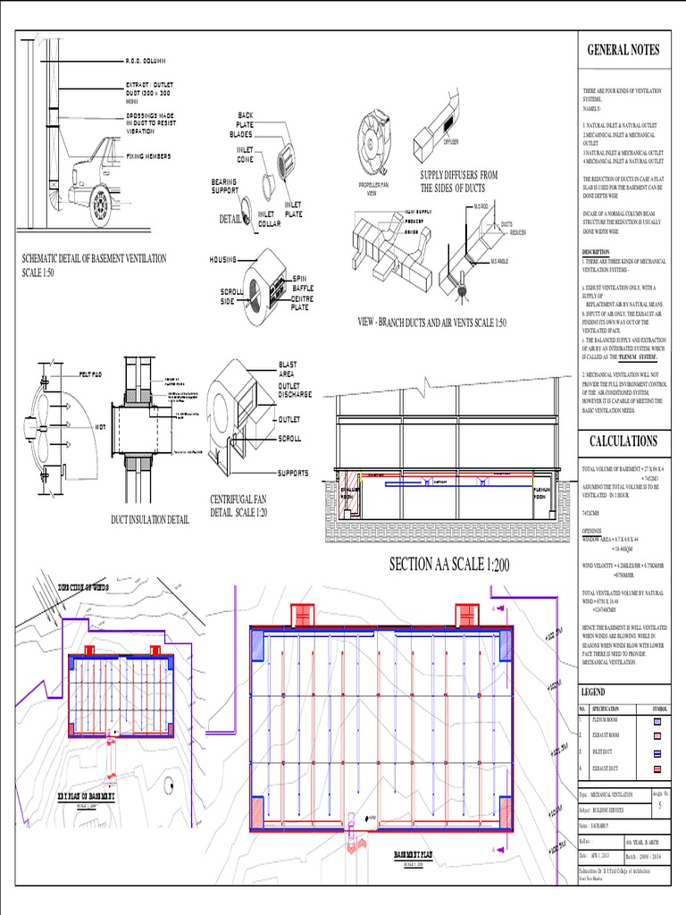Basement Mechanical Ventilation Design | PDF | Duct (Flow ...