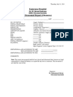 Ultrasound Report Format OBSTETRICS
