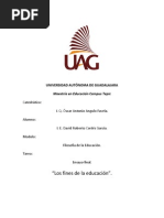 Ensayo Los Fines de La Educación Final PDF