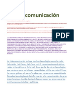 Telecomunicación