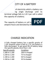 Capacity of A Battery