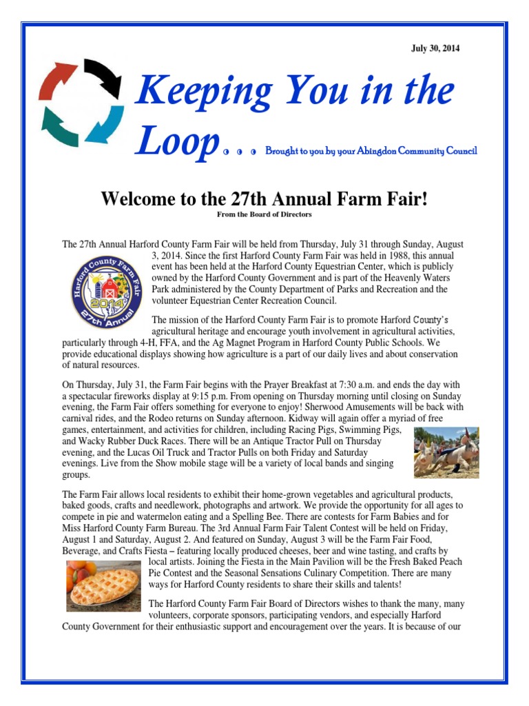 27th Annual Harford County Farm Fair | PDF | Food And Drink | Agriculture