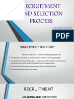 Recruitment and Selection Process Sachin Kadlak