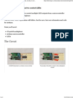 CD4067 Multiplexer Used to Control LEDs Code, Circuits, & Construction