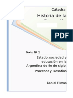 1238307782.02 - Filmus - Estado Sociedad y Educacion en La Argentina