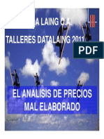 4 El Analisis de Precios Mal Elaborado