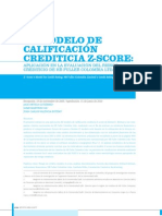 Modelo Calificacion Crediticia z Score