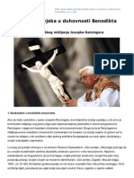 Slika Boga I Ovjeka U Duhovnosti Benedikta XVI 1 Dio