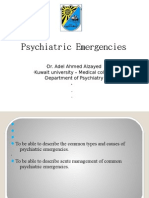 Psychiatric emergencies students