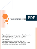 Psychiatric Emergencies Dr. Khalid