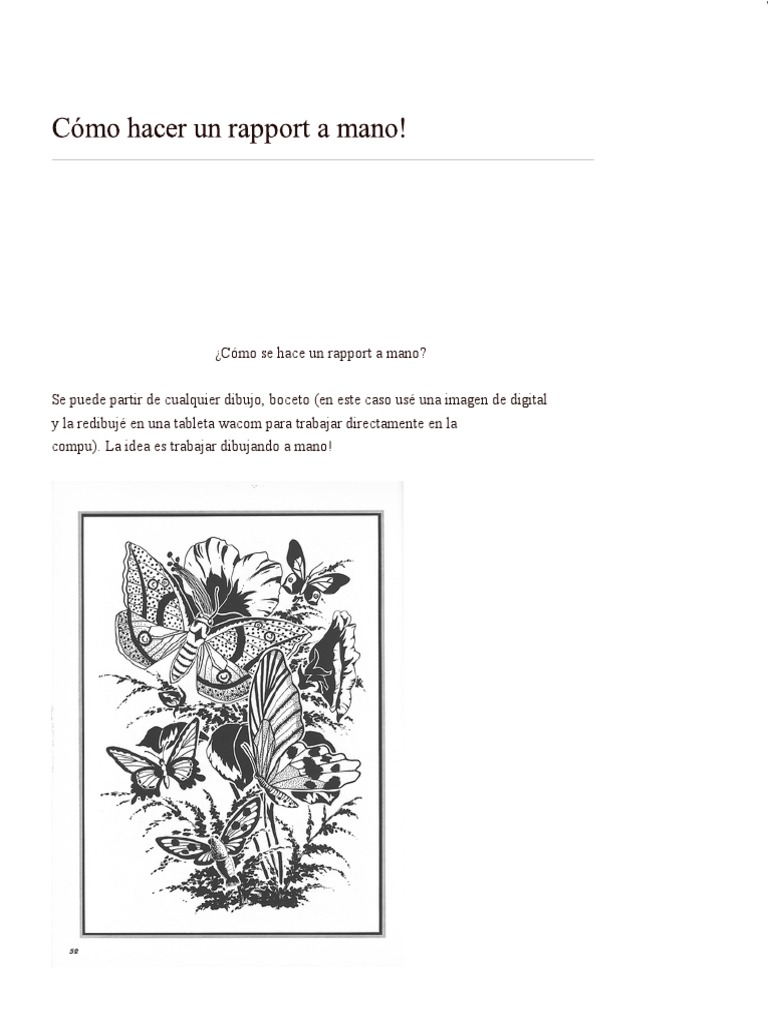 Cómo hacer un rapport a mano | PDF | Arte