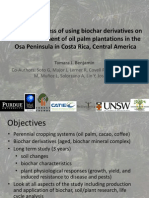 The Effectiveness of Using Biochar Derivatives On The Establishment of Oil Palm Plantations in The Osa Peninsula in Costa Rica, Central America