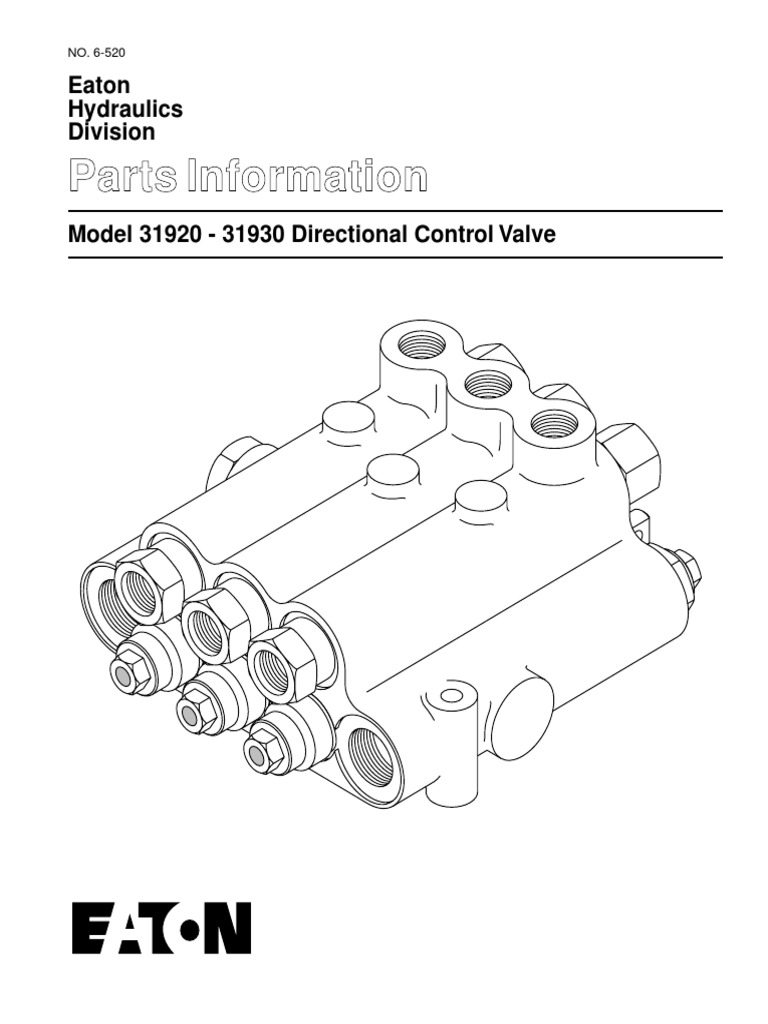 Parts Information Eaton Hydraulics Division PDF Hydraulic Engineering Machines