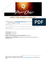 Project Catalyst Application Oct 14
