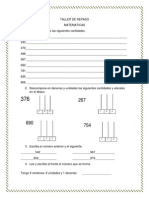 Taller de Repaso Matematicas 3 Periodo