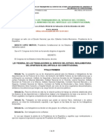 Ley Federal de Los Trabajadores Al Servicio Del Estado, Reglamentaria Del Apartado B) Del Artículo 123 Constitucional