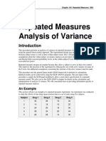 Repeated Measures Analysis of Variance: An Example