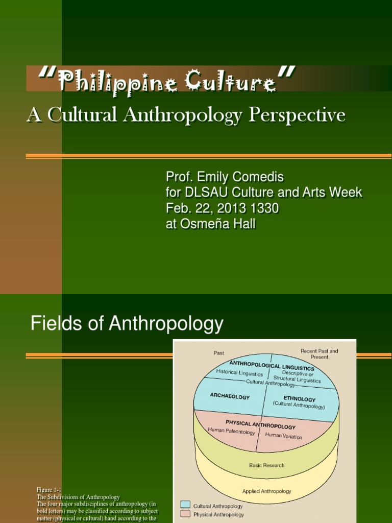 Cultural Anthropology in the Philippines | PDF | Ethnicity | Philippines