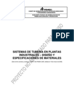 Sistemas de Tubería en Plantas Industriales - Diseño y Especificaciones de Materiales