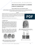 Efficient Fingerprint Image Enhancement Algorithm Based On Gabor Filter