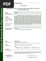 Intraspecific Variation in Solanum Xanthocarpum Schard. and Wendl. revealed by ISSR marker