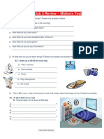 Teens Club 3 Review - Midterm Test: Ex.: I Wake Up at 09:00 Am Every Day