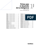 Fichas Desarrollo de La Inteligencia 1º