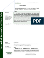 Comparison of Some Physiological Parameters in Leaves and Stems of Wild and Cultivated Almonds Growing in Adiyaman Province Turkey