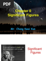 Significant Figures: Mr. Chong Kwai Kun