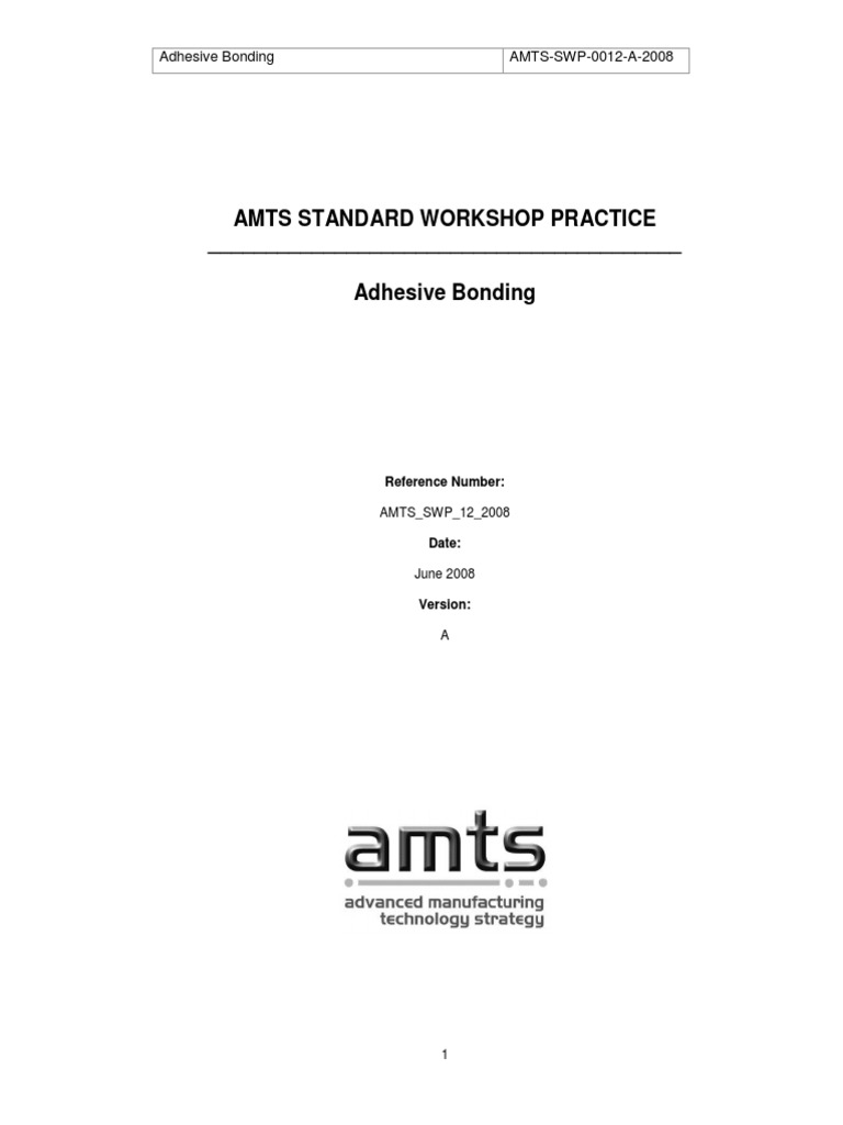 AMTS Adhesive Bonding PDF Adhesive Epoxy