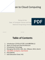 Introduction To Cloud Computing: Shang Juh Kao Dept. of Computer Science and Engineering National Chung Hsing University