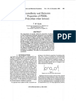 Crystallinity and Dielectric Properties of PEEK, Poly(Ether Ether Ketone) - 1994