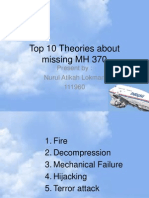 Top 10 Theories About Missing MH 370 