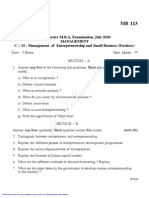 MBA-3rd Sem Question Paper