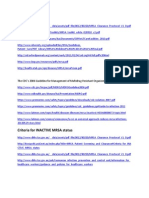 Criteria For INACTIVE MRSA Status