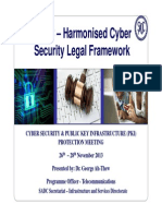 SADC Harmoniosed Cyber Security Legal Framework - COMESA WOrkshop