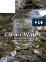 Clean Water an Introduction to Water Quality and Pollution Control