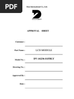 Approval Sheet: LCD Module